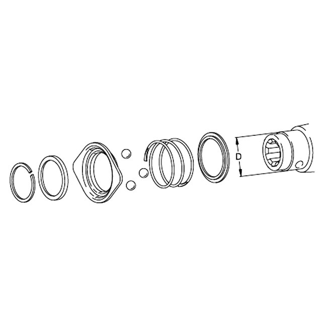 Verrouillage A Billes ZV Agraset 108 1''3/8 pour Limiteur